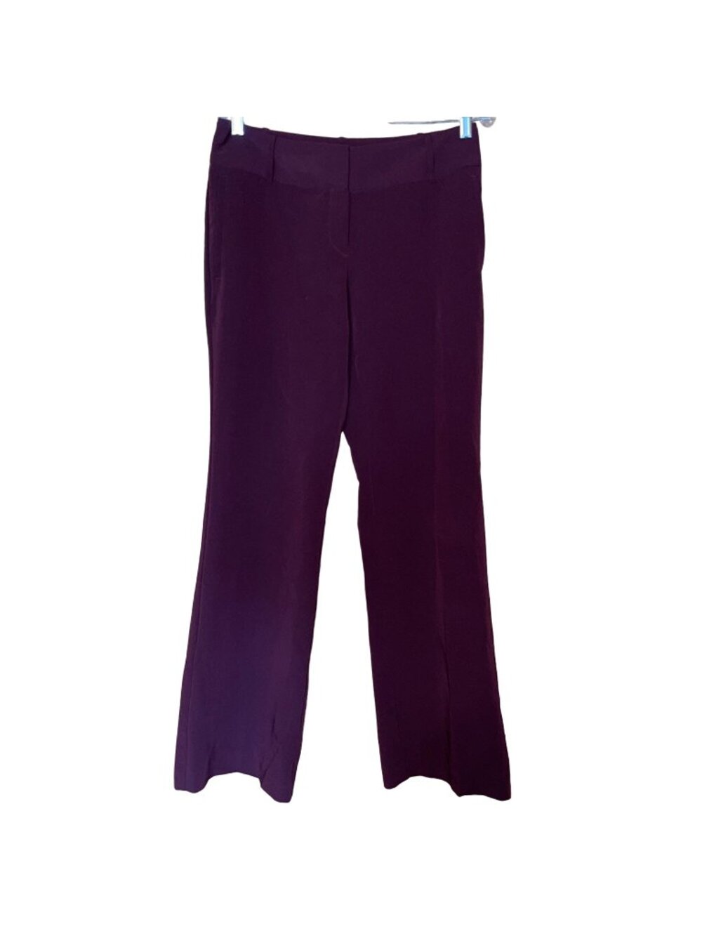 Worthington Womens Modern Fit Burgundy Wine Dress Pants Size 4